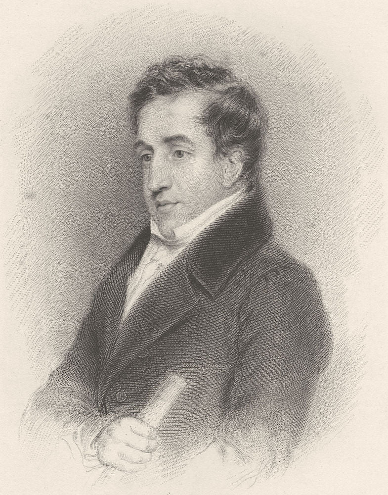 POLITICS. John Cam Hobhouse; Finden 1834 old antique vintage print picture